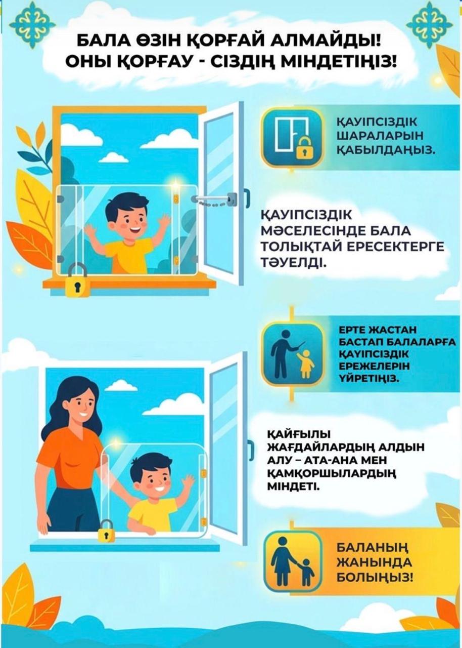 Ата-аналар сіздер үшін! Для вас родители! "Балалардың қауіпсіздігі"